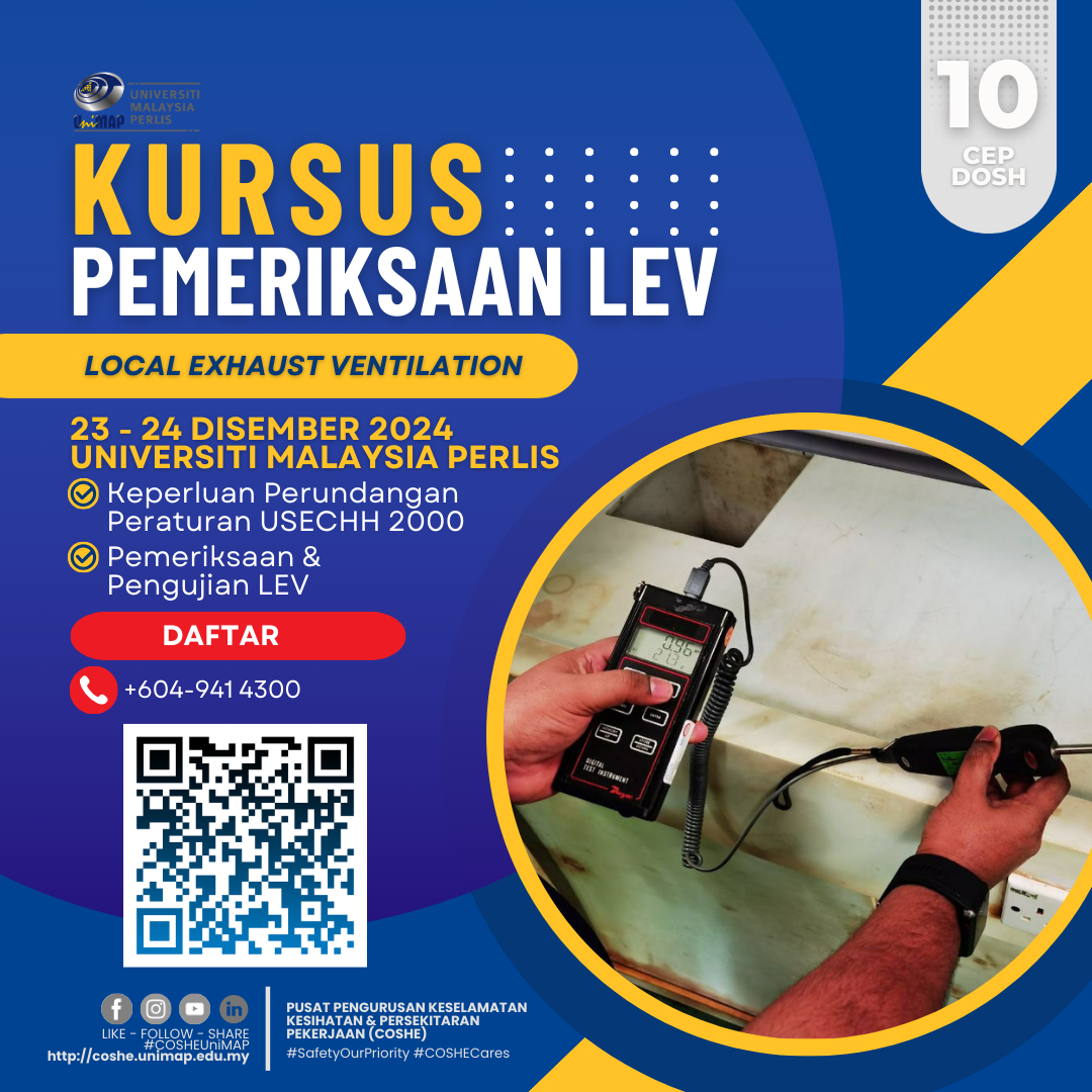 Kursus Pemeriksaan Pengalihudara Ekzos Setempat (LEV)